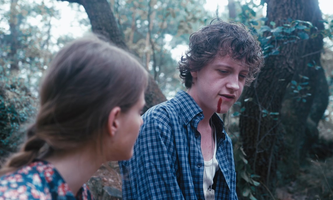 Behind-the-scenes still from a mini-documentary